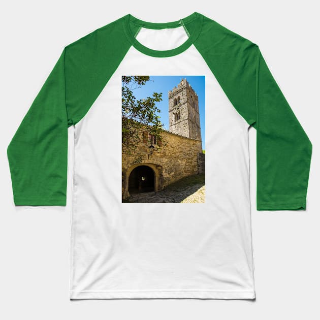 Hum Belltower in Istria, Croatia Baseball T-Shirt by jojobob